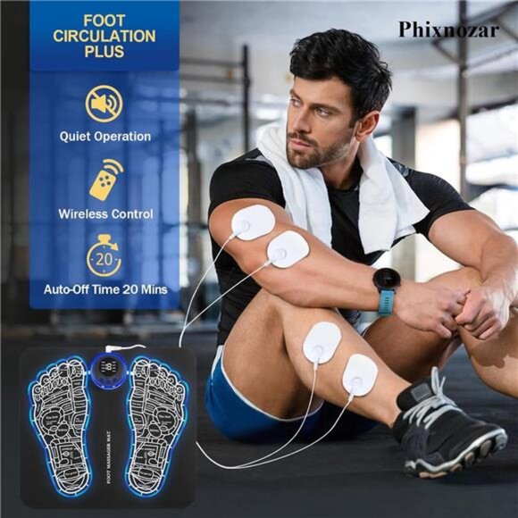 Foot Massager Mat for Muscle Relaxation,Back & Leg Foot Massage, TENS - Picture 2 of 8